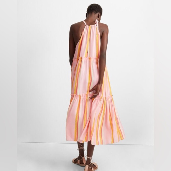 Club Monaco Pink and Yellow Maxi Dress - Picture 2 of 9